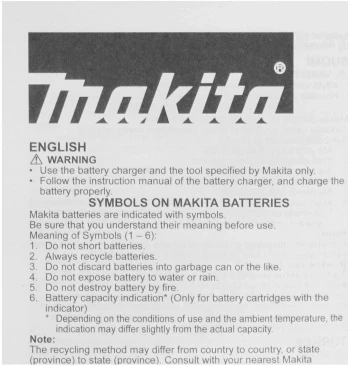 Батарея аккумуляторная Makita BL1830 18В 3Ач Li-Ion (197599-5)