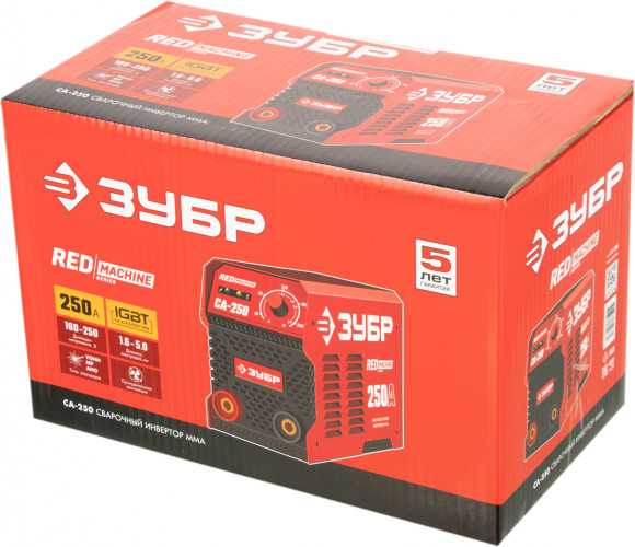 Сварочный аппарат Зубр СА-250 инвертор ММА 9.3кВт