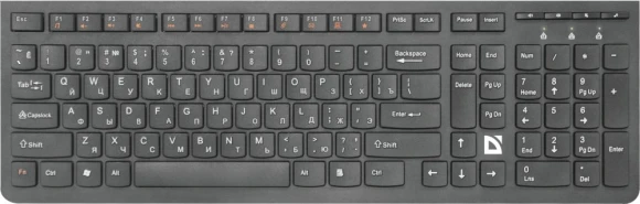 Клавиатура + мышь Defender York C-777 клав:черный мышь:черный USB Multimedia (45779)