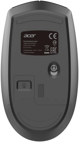 Клавиатура + мышь Acer OCC500 клав:черный мышь:черный USB (ZL.ACC11.00G)