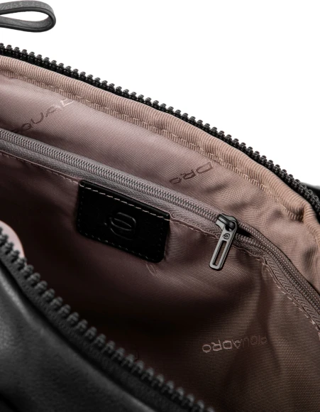 Рюкзак слинг Piquadro Harper CA6784AP/N черный кожа