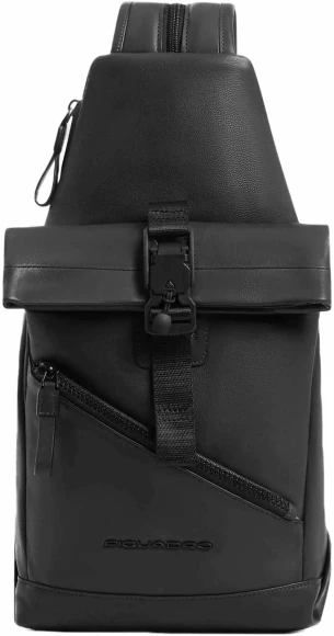 Рюкзак слинг Piquadro Harper CA6784AP/N черный кожа