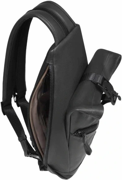 Рюкзак слинг Piquadro Harper CA6784AP/N черный кожа