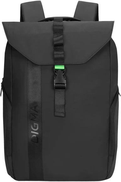 Рюкзак для ноутбука 15.6" Digma Stash S1 черный полиэстер (DGBP15S1BK)
