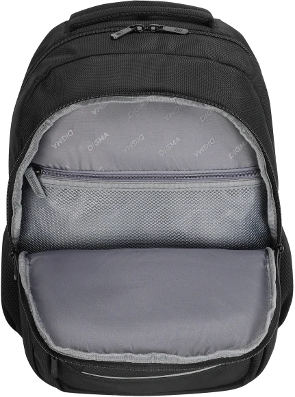 Рюкзак для ноутбука 15.6" Digma Stash S1 черный полиэстер (DGBP15S1BK)