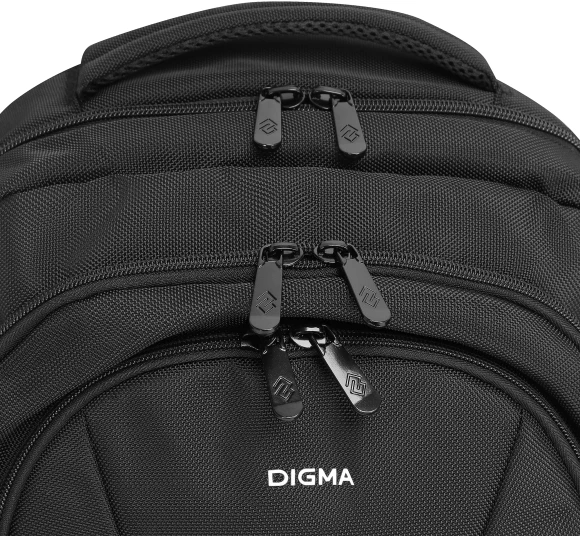 Рюкзак для ноутбука 15.6" Digma Stash S1 черный полиэстер (DGBP15S1BK)