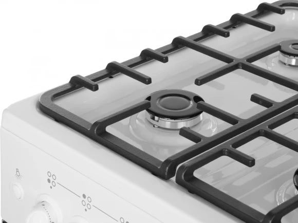 Плита Газовая Лысьва ГП 400 МС-2у белый/черный (без крышки) реш.чугун Плита Газовая Лысьва ГП 400 МС-2у белый/черный (без крышки) реш.чугун