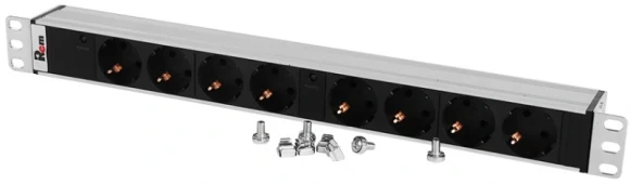 Блок распределения питания Rem IP20 R-32-8S-I-440-K гор.размещ. 8xSchuko базовые 32A клеммная колодка