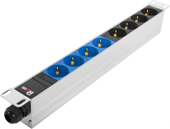 Блок распределения питания Rem IP20 R-32-8S-I-440-K гор.размещ. 8xSchuko базовые 32A клеммная колодка