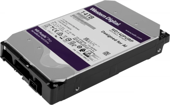 Жесткий диск WD SATA-III 14TB WD142PURP Surveillance Purple Pro (7200rpm) 512Mb 3.5"