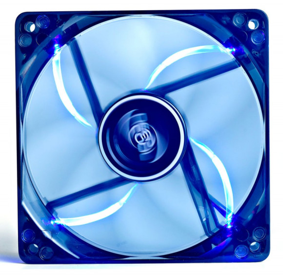 Вентилятор для корпуса Deepcool Wind Blade 120 LED 120х120x25 черный 3-pin 4-pin (Molex) 26дБ (DP-FLED-WB120) Ret