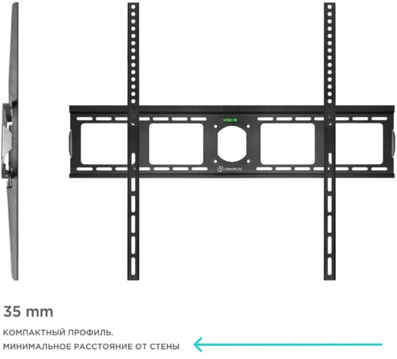 Кронштейн для телевизора Onkron UF4 черный 55"-100" макс.75кг настенный фиксированный Кронштейн для телевизора Onkron UF4 черный 55"-100" макс.75кг настенный фиксированный