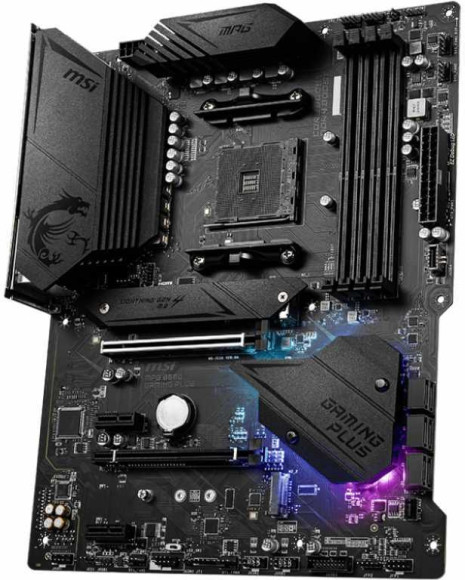 Материнская плата MSI MPG B550 GAMING PLUS Soc-AM4 AMD B550 4xDDR4 ATX AC`97 8ch(7.1) GbLAN RAID+HDMI+DP