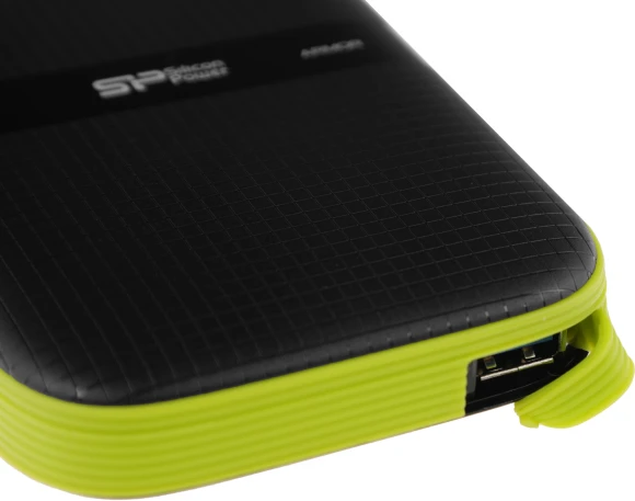 Жесткий диск Silicon Power USB3.0 4TB SP040TBPHDA60S3K A60 Armor 2.5" черный/зеленый