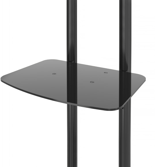 Стойка для телевизора Cactus CS-ST31 черный 37"-75" макс.81.6кг напольный мобильный Стойка для телевизора Cactus CS-ST31 черный 37"-75" макс.81.6кг напольный мобильный