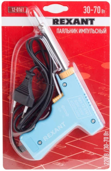 Паяльник Rexant 12-0161 импуль. 70Вт макс.t=450 Паяльник Rexant 12-0161 импуль. 70Вт макс.t=450
