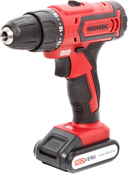 Шуруповерт RedVerg RD-SD12L/2Y аккум. патрон:быстрозажимной (кейс в комплекте)