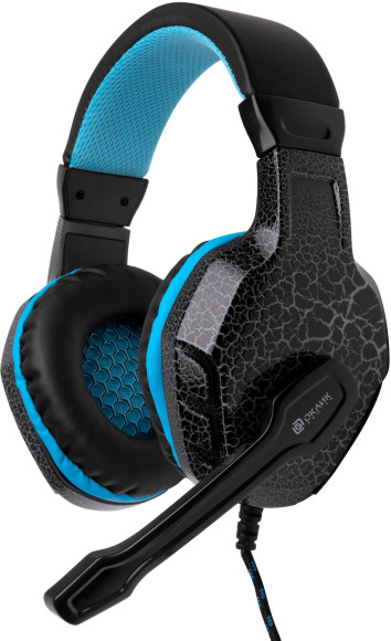 Наушники с микрофоном Оклик HS-L400G ZEUS черный/синий 2.2м мониторные оголовье (359480) Наушники с микрофоном Оклик HS-L400G ZEUS черный/синий 2.2м мониторные оголовье (359480)