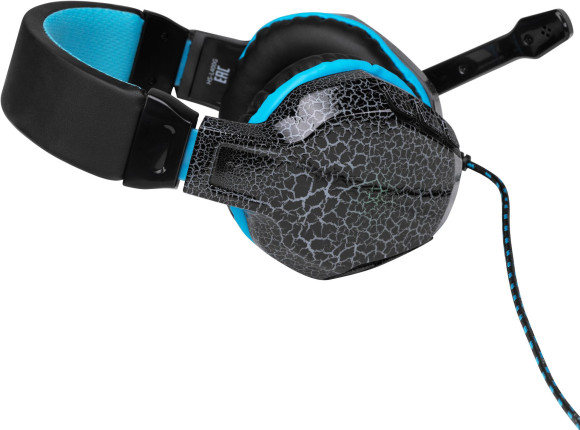 Наушники с микрофоном Оклик HS-L400G ZEUS черный/синий 2.2м мониторные оголовье (359480) Наушники с микрофоном Оклик HS-L400G ZEUS черный/синий 2.2м мониторные оголовье (359480)