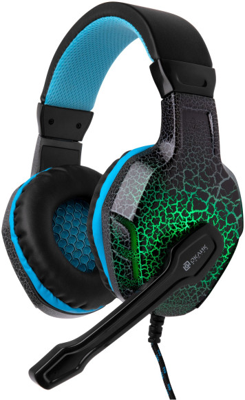 Наушники с микрофоном Оклик HS-L400G ZEUS черный/синий 2.2м мониторные оголовье (359480) Наушники с микрофоном Оклик HS-L400G ZEUS черный/синий 2.2м мониторные оголовье (359480)