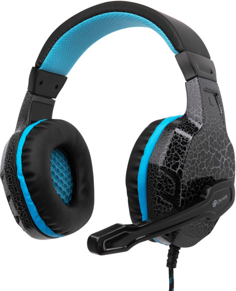 Наушники с микрофоном Оклик HS-L400G ZEUS черный/синий 2.2м мониторные оголовье (359480) Наушники с микрофоном Оклик HS-L400G ZEUS черный/синий 2.2м мониторные оголовье (359480)