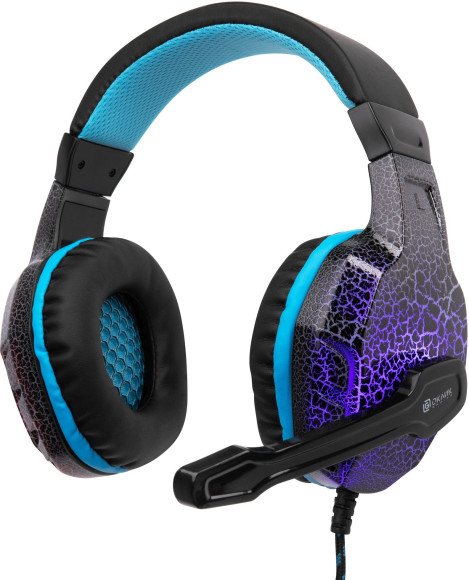 Наушники с микрофоном Оклик HS-L400G ZEUS черный/синий 2.2м мониторные оголовье (359480) Наушники с микрофоном Оклик HS-L400G ZEUS черный/синий 2.2м мониторные оголовье (359480)