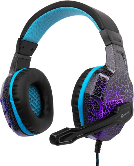 Наушники с микрофоном Оклик HS-L400G ZEUS черный/синий 2.2м мониторные оголовье (359480) Наушники с микрофоном Оклик HS-L400G ZEUS черный/синий 2.2м мониторные оголовье (359480)