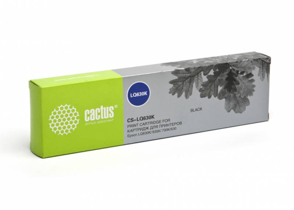 Картридж матричный Cactus CS-LQ630K S015307 12.7x8 черный для Epson LQ-630K/635K/730K Картридж матричный Cactus CS-LQ630K S015307 12.7x8 черный для Epson LQ-630K/635K/730K