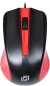 Мышь Оклик 225M черный/красный оптическая 1200dpi USB для ноутбука 3but (288237)