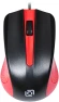 Мышь Оклик 225M черный/красный оптическая 1200dpi USB для ноутбука 3but (288237)
