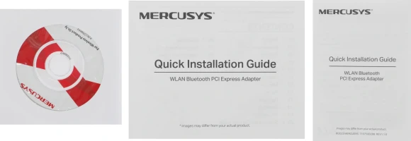 Сетевой адаптер Wi-Fi + Bluetooth Mercusys MA80XE AX3000 PCI Express (ант.внеш.несъем.) 2ант.