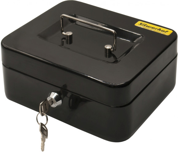 Ящик для денег Silwerhof 90x200x160 черный сталь 0.917кг Ящик для денег Silwerhof 90x200x160 черный сталь 0.917кг