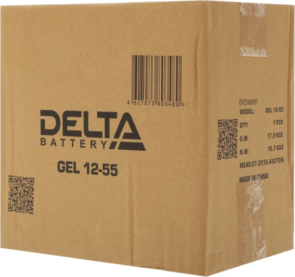 Батарея для ИБП Delta GEL 12-55 12В 55Ач Батарея для ИБП Delta GEL 12-55 12В 55Ач