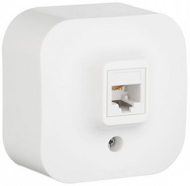 Розетка телеф. Legrand Quteo 782214 откр. белый