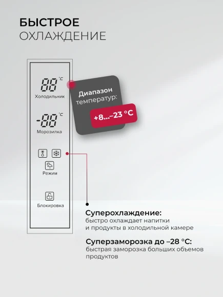 Холодильник Lex LCD450BgID 3-хкамерн. бежевый инвертер Холодильник Lex LCD450BgID 3-хкамерн. бежевый инвертер