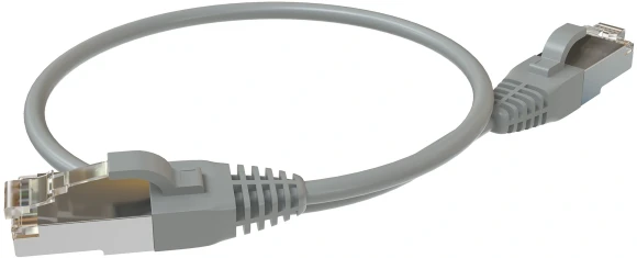 Патч-корд Sysmatrix PC 4545.5ES26.05LSZHGY F/UTP RJ-45 вил.-вилка RJ-45 кат.5E 0.5м серый LSZH