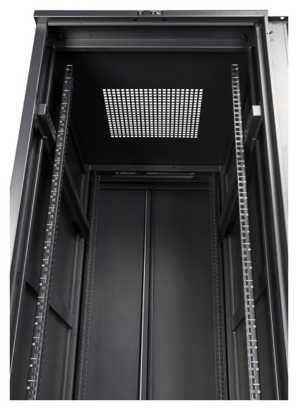 Шкаф коммутационный Lanmaster (TWT-CBB-18U-6X10-G1) напольный 18U 600x1000мм пер.дв.стекл 2 бок.пан. металл 800кг черный 62кг 988мм IP20 металл