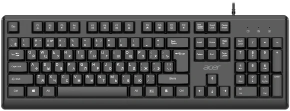 Клавиатура Acer OKW501 черный USB Multimedia (ZL.KBDEE.01U) кабель 1.8м