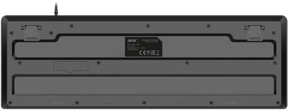 Клавиатура Acer OKW501 черный USB Multimedia (ZL.KBDEE.01U) кабель 1.8м