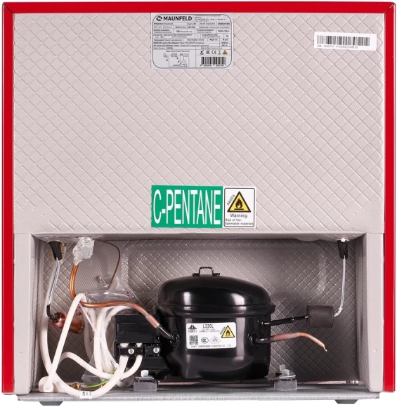 Холодильник Maunfeld MFF50RR 1-нокамерн. красный Холодильник Maunfeld MFF50RR 1-нокамерн. красный