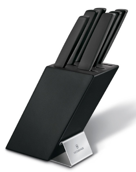 Набор ножей кухон. Victorinox Swiss Modern Cutlery Block 6.7186.63 (6.7186.63) компл.:6предм. черный карт.коробка