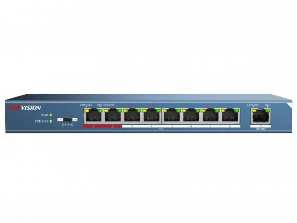 Коммутатор Hikvision DS-3E0109P-E(C) 115W неуправляемый Коммутатор Hikvision DS-3E0109P-E(C) 115W неуправляемый