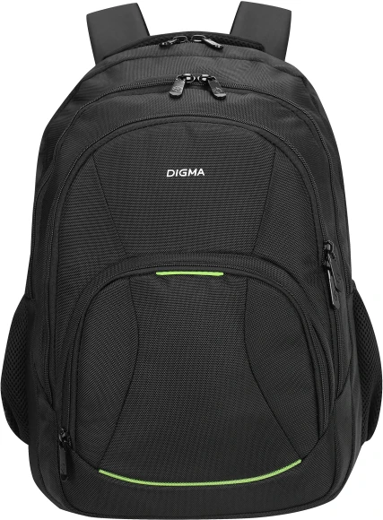 Рюкзак для ноутбука 15.6" Digma Stash S2 черный полиэстер (DGBP15S2BK)