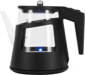 Чайник электрический Vitek VT-WK1083 1л. 1100Вт черный корпус: стекло