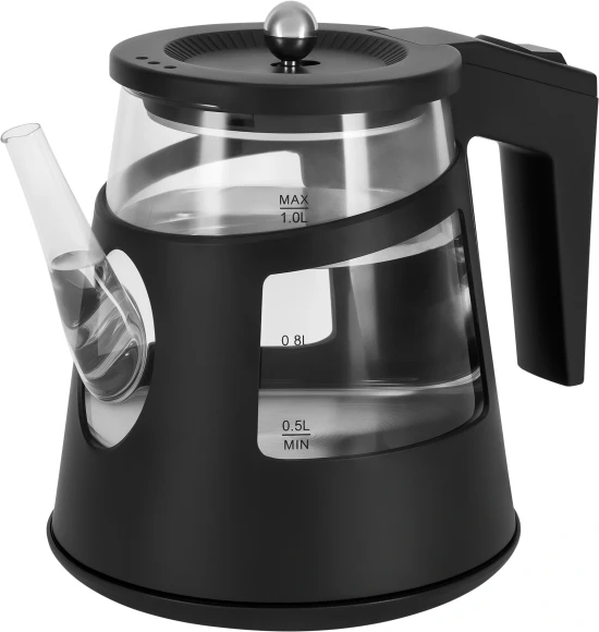 Чайник электрический Vitek VT-WK1083 1л. 1100Вт черный корпус: стекло Чайник электрический Vitek VT-WK1083 1л. 1100Вт черный корпус: стекло