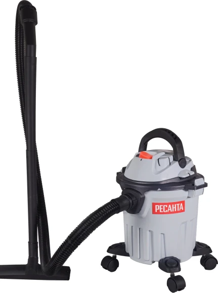 Строительный пылесос Ресанта ПС-1400-15 1400Вт (уборка: сухая/влажная) серый