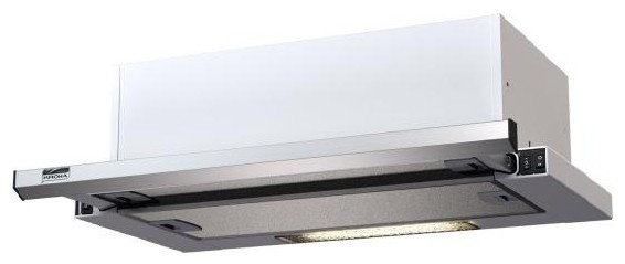 Вытяжка козырьковая Krona Jessica slim 600 белый управление: кнопочное (1 мотор)