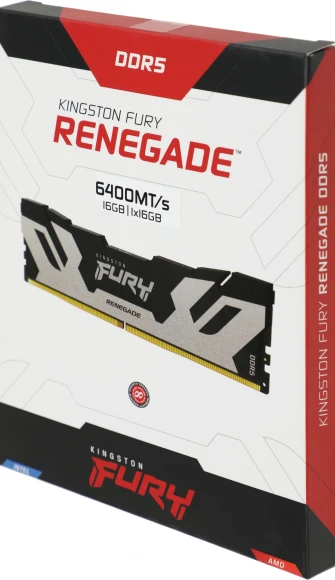 Память DDR5 16GB 6400MHz Kingston KF564C32RS-16 Fury Renegade XMP RTL Gaming PC5-51200 CL32 DIMM 288-pin 1.4В с радиатором Ret