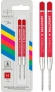 Стержень шариковый Parker QuinkFlow Basic Z09 (2166545) M 1мм красные чернила блистер (2шт)