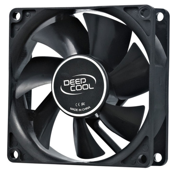 Вентилятор для корпуса Deepcool XFan 80 80х80x25 черный 4-pin (Molex) 20дБ (DP-FDC-XF80) Ret Вентилятор для корпуса Deepcool XFan 80 80х80x25 черный 4-pin (Molex) 20дБ (DP-FDC-XF80) Ret